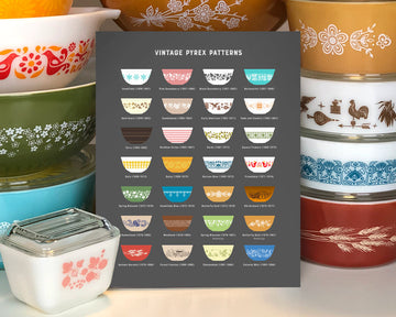 Vintage Pyrex Patterns Chart