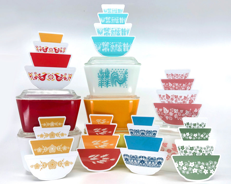 Pyrex Mixing Bowl Stickers