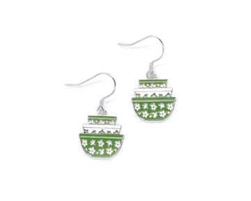 Pyrex Spring Blossom Sterling Silver Earrings