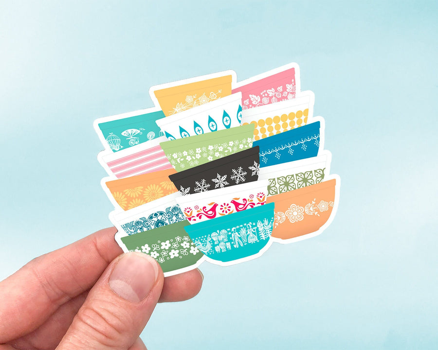 Pyrex Whimsy Stack Sticker