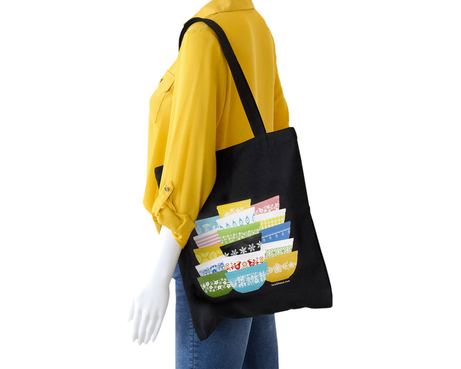 Pyrex Zipper Tote Bag with Pocket