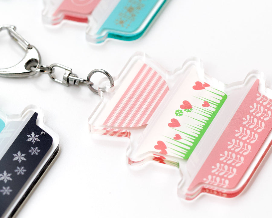 Double-sided Rare Pyrex Keychain