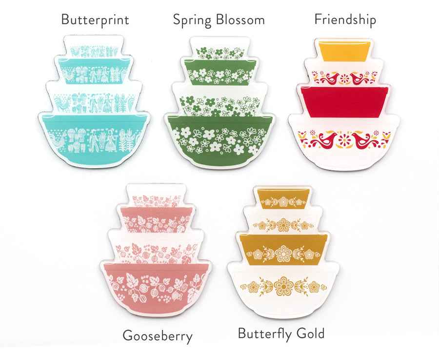 Acrylic Pyrex Mixing Bowl Magnets