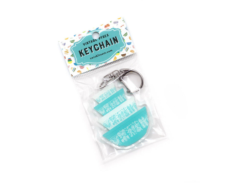 Double-sided Pyrex Mixing Bowl Keychain