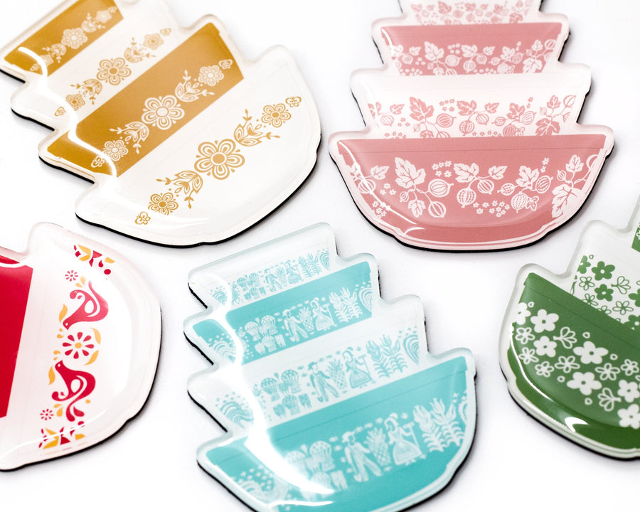 Acrylic Pyrex Mixing Bowl Magnets