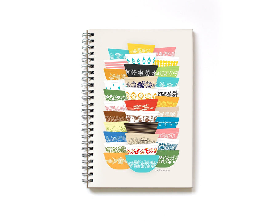 Pyrex Stacks Spiral Notebook