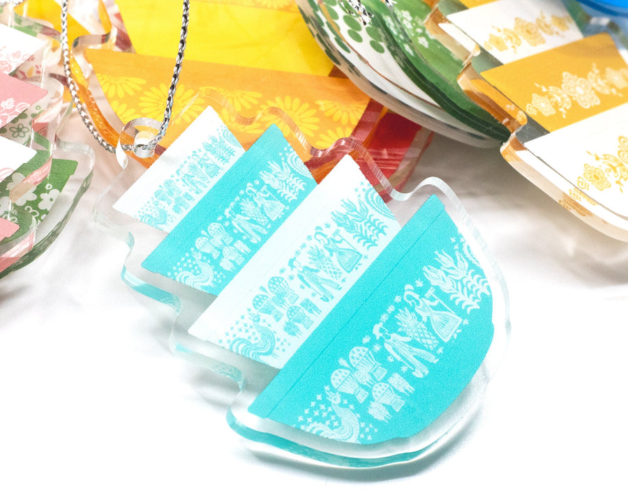 Double-sided Mini Pyrex Christmas Ornaments