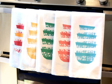 Pyrex Patterns Tea Towels