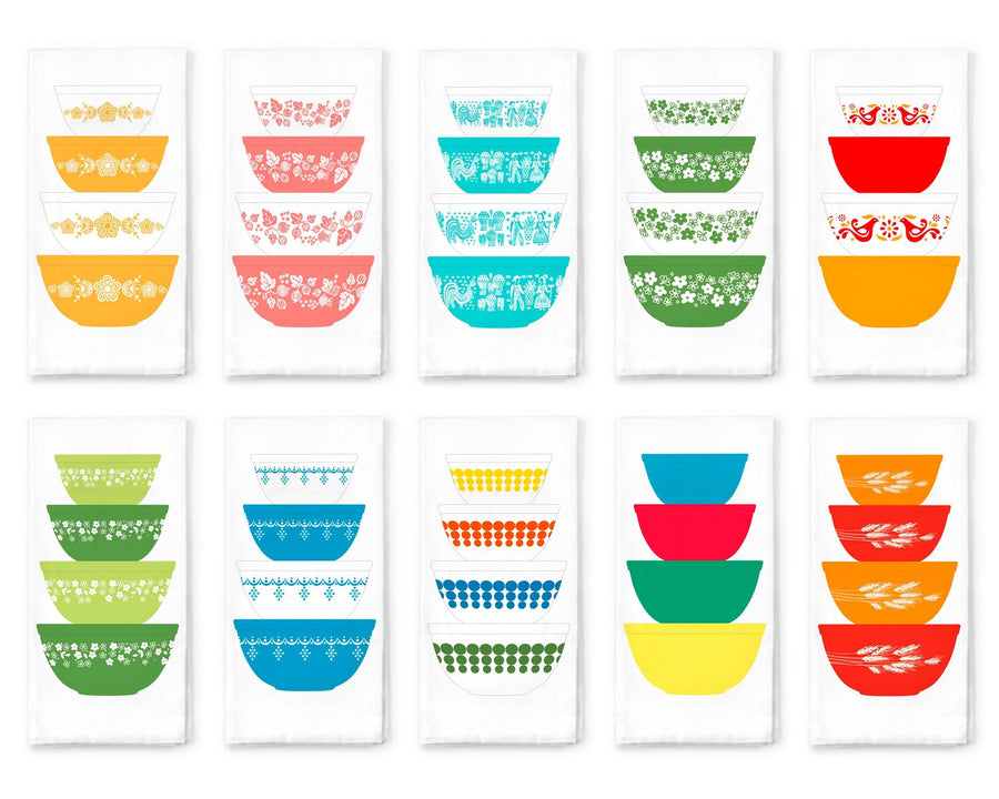 NEW! 2025 Collection – Pyrex Patterns Tea Towels