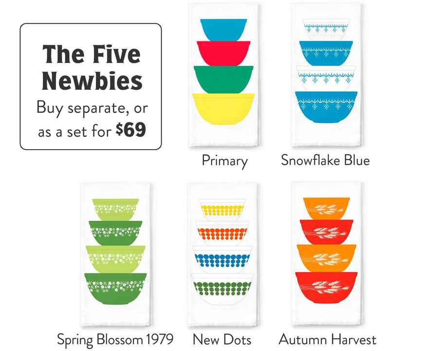 NEW! 2025 Collection – Pyrex Patterns Tea Towels