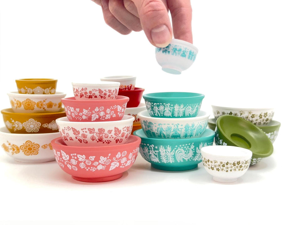 NEW! Stackable Miniature Pyrex Bowls