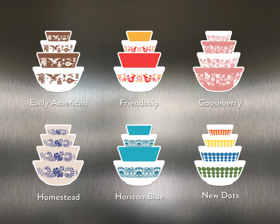 Pyrex Mixing Bowl Stack Magnet